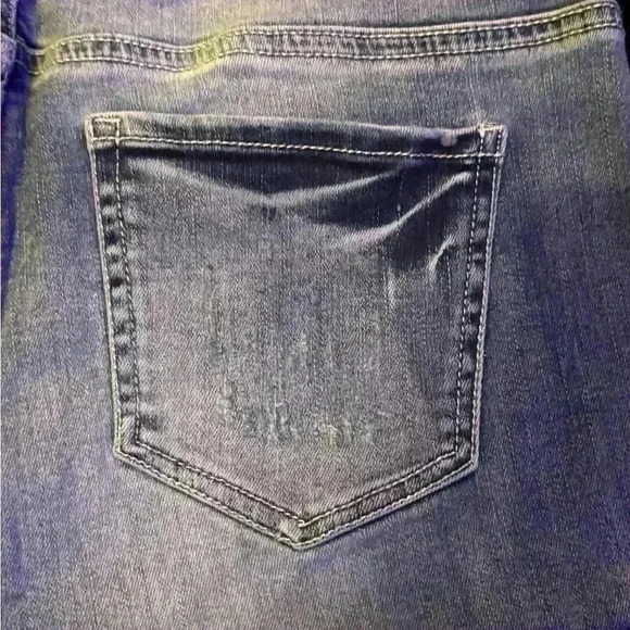 Women’s Maurice’s low rise distressed skinny stretchy jeans faux front pockets - Picture 5 of 9